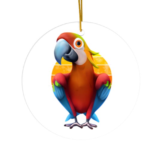 Macaw Ceramic Ornaments