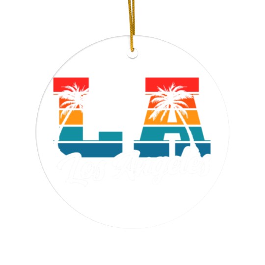 Los Angeles LA California Gift Ceramic Ornaments