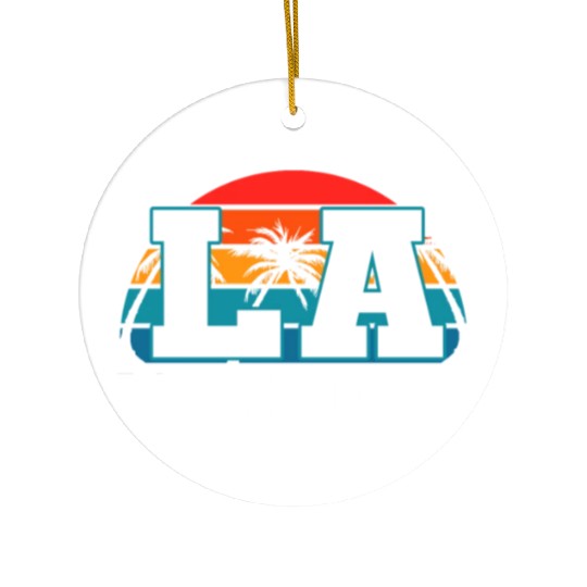 Los Angeles LA California Gift Ceramic Ornaments