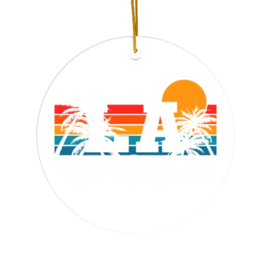 Los Angeles LA California Gift Ceramic Ornaments