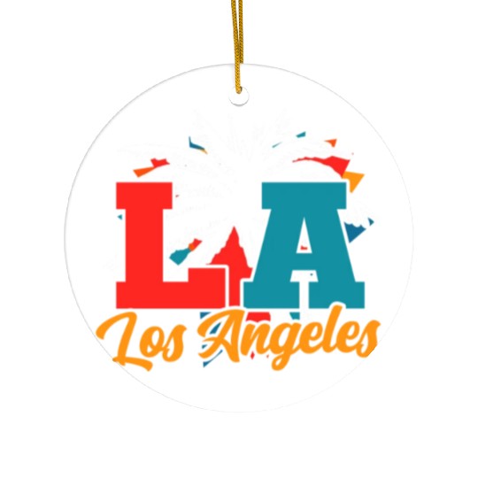Los Angeles LA California Gift Ceramic Ornaments