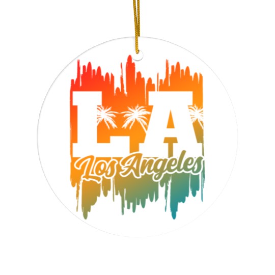 Los Angeles LA California Gift Ceramic Ornaments