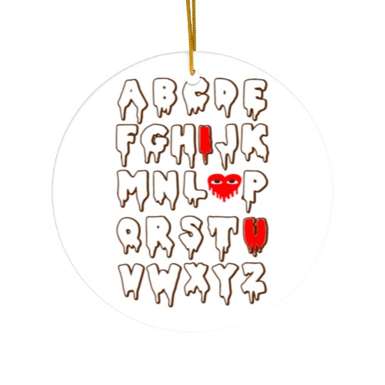 i love you Ceramic Ornaments