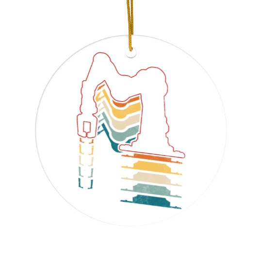 Robot Robotics Engineer Retro Ceramic Ornaments