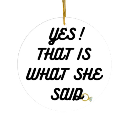 Engagement Ceramic Ornaments