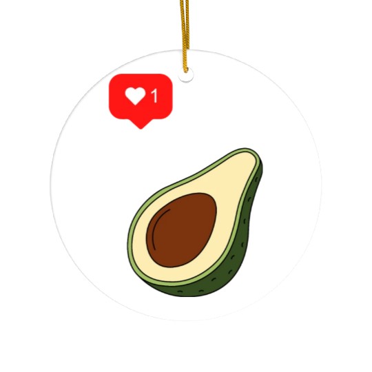 Avocado Lover Ceramic Ornaments