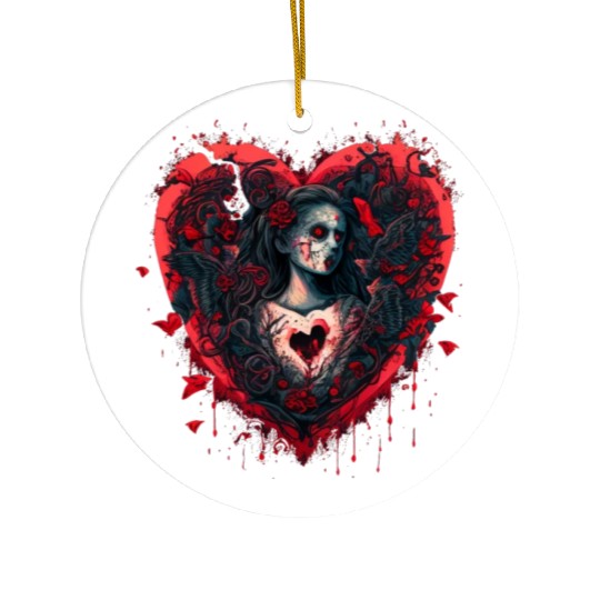 Bloody Valentine Ceramic Ornaments