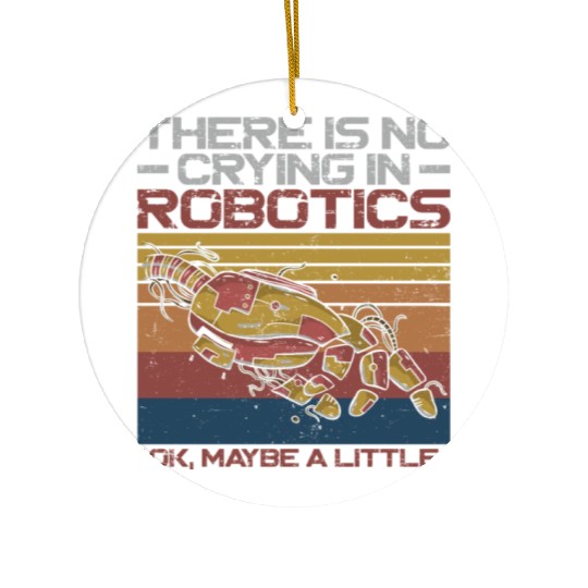 Robot Robotics Engineer Retro Ceramic Ornaments