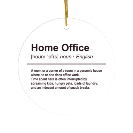 Home Office Funny Definition Ceramic Ornaments