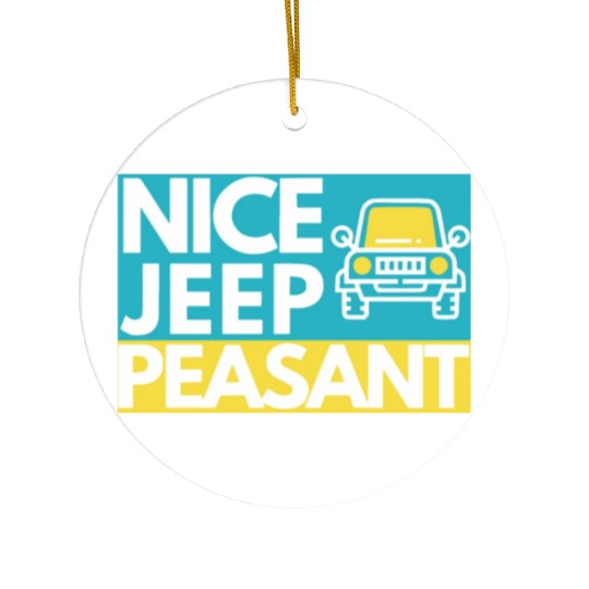 Nice Jeep Peasant Ceramic Ornaments