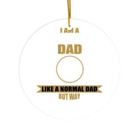 Funny Canning Dad Design Ceramic Ornaments