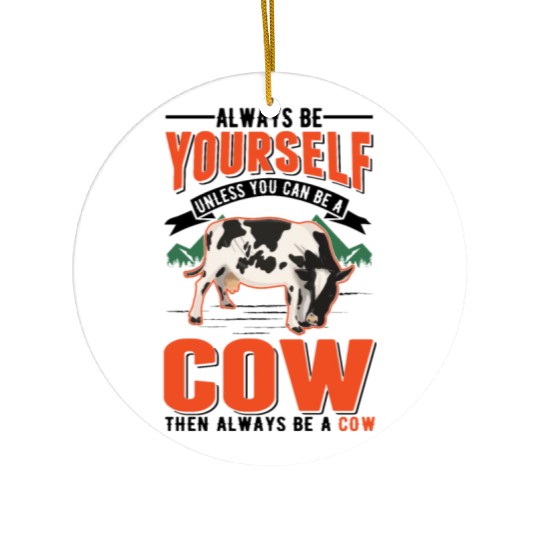 Cow Gift Farmer Cattle Breeder Cows Ceramic Ornaments