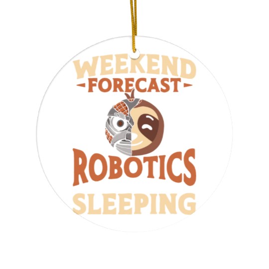 Robot Robotics Engineer Sloth Ceramic Ornaments
