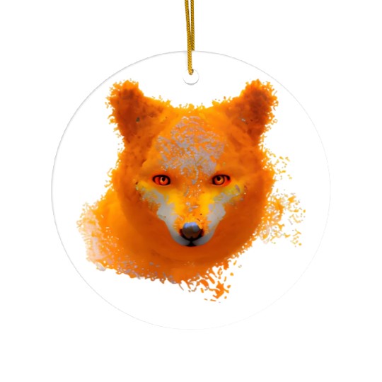 Wild creativity fox Ceramic Ornaments