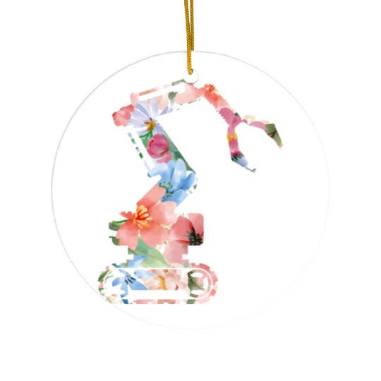 Robot Robotics Engineer Flower Ceramic Ornaments