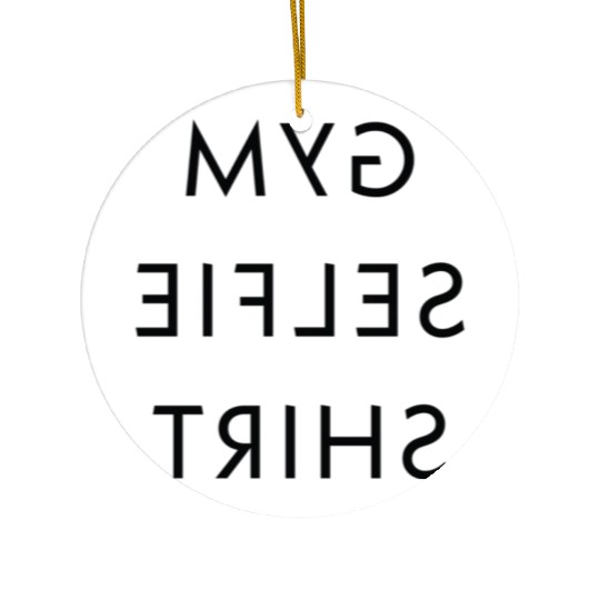 Gym Selfie Ceramic Ornaments Fitness Workout