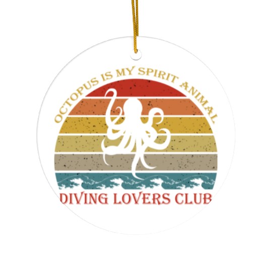 Octopus Lover Ceramic Ornaments