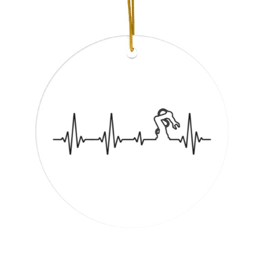 Robot Robotics Engineer Heartbeat Ceramic Ornaments