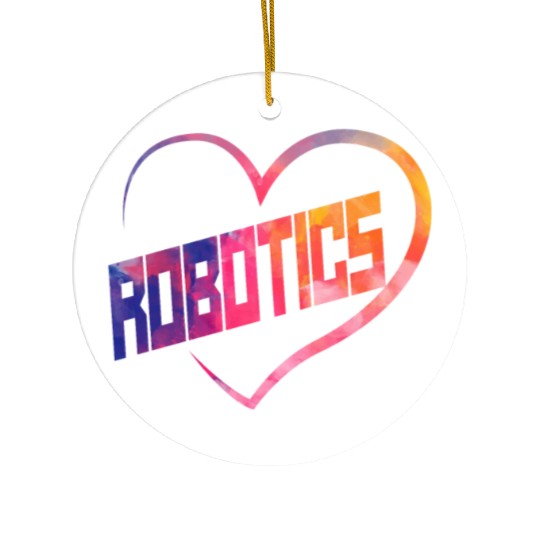 Robot Robotics Engineer Watercolor Ceramic Ornaments