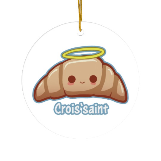 Croissaint - innocent croissant Ceramic Ornaments