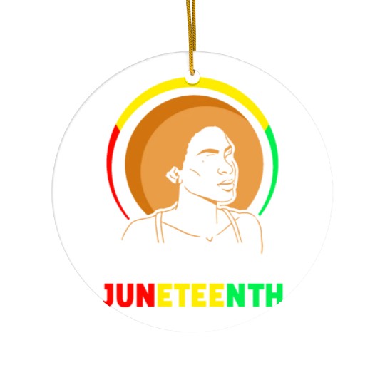 Team Juneteenth Black American Africa 1865 Ceramic Ornaments