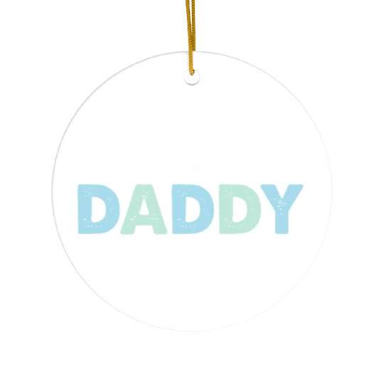 Promoted to daddy 2024 daddy to be Ceramic Ornaments