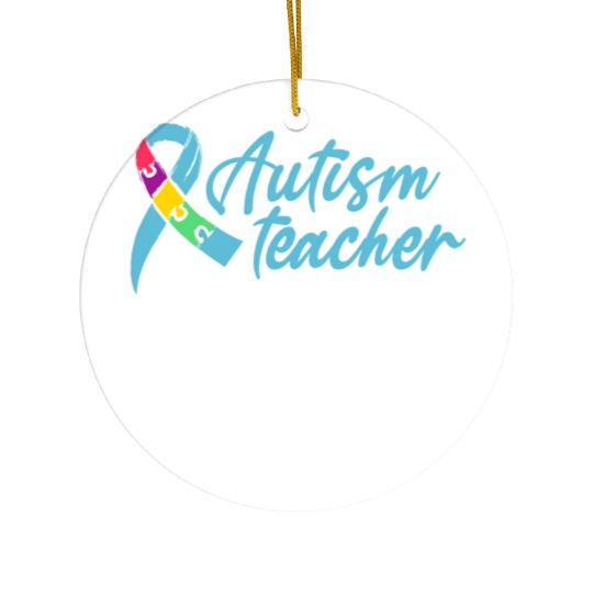 Autism Teacher Ceramic Ornaments