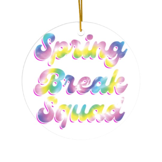 Spring Break Squad Summer Vacation Spring Break Ceramic Ornaments