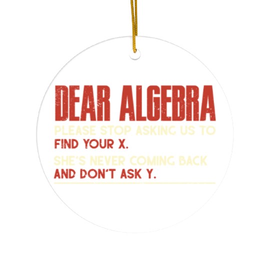 Algebra, calculus, science, mathematics Ceramic Ornaments