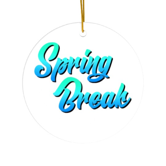 Spring Break teacher off duty vacation teacher Ceramic Ornaments