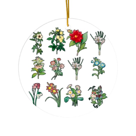 Wildflower, Flowers Plants Botany, Ladies Ceramic Ornaments