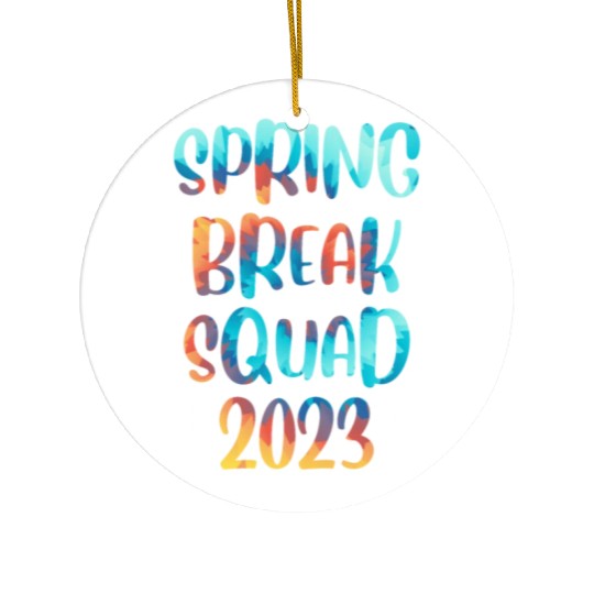 Spring Break Squad Summer Vacation Spring Break Ceramic Ornaments