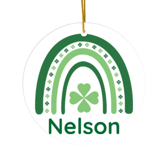 Nelson Clover Charm Boho Rainbow Ceramic Ornaments