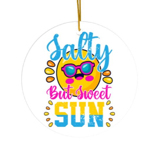 Salty But Sweet Sun Ceramic Ornaments
