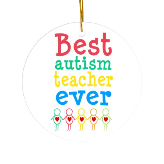 Autism Teacher Gift Ceramic Ornaments