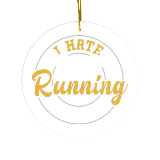 I Hate Running - Gym Ceramic Ornaments