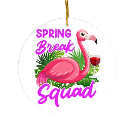 Spring Break Squad Summer Vacation Spring Break Ceramic Ornaments