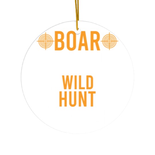 Boar Hunting Wild Hunt Adventure Ceramic Ornaments