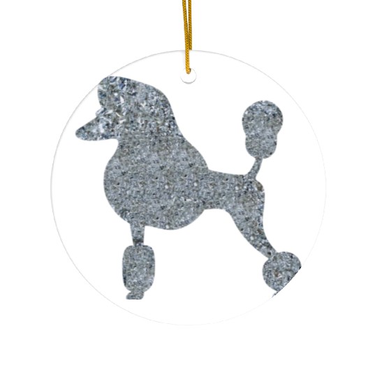Diamond Standard Poodle Ceramic Ornaments