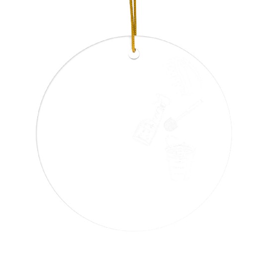 Funny Spring Cleaning Design Ceramic Ornaments