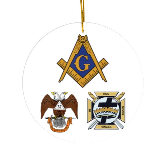 Mason Scottish Rite Knights Templar Ceramic Ornaments