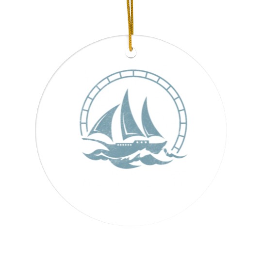 Sailing Retirement Plan Retired Sailor Sailboat Ceramic Ornaments
