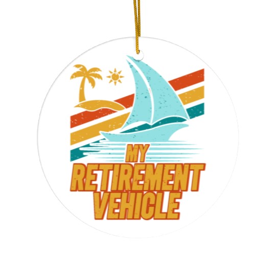 Retired Sailor Sailing Retirement Plan Ceramic Ornaments