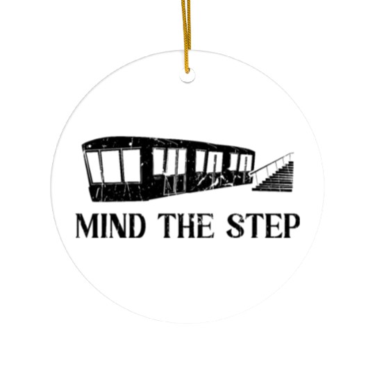 Mind the Step - Train Ceramic Ornaments