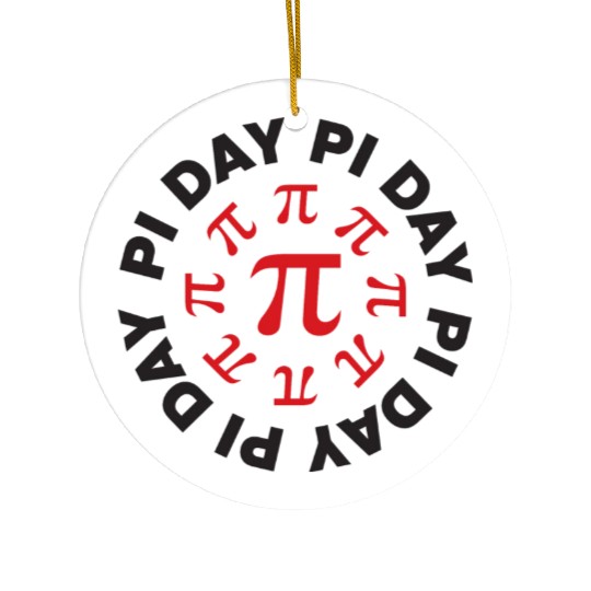 Pi Day Ceramic Ornaments