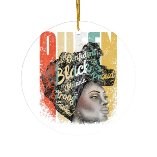 African American Educated Strong Black Ceramic Ornaments