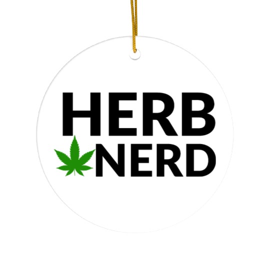 HERB NERD Ceramic Ornaments