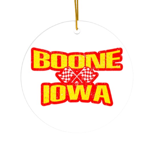 Boone Iowa IA Midwest Hobby Stock Modified Race Ca Ceramic Ornaments