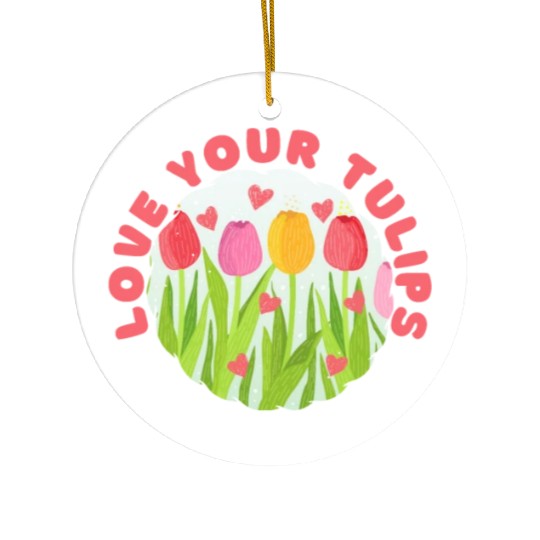 Tulip Gardening Tulips Ceramic Ornaments