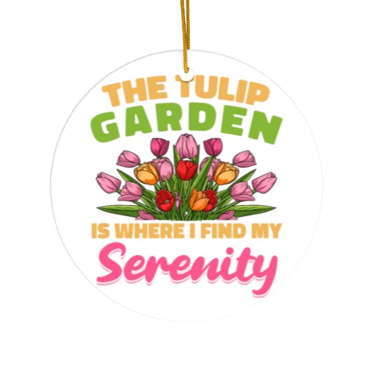 Tulip Gardening Tulips Ceramic Ornaments